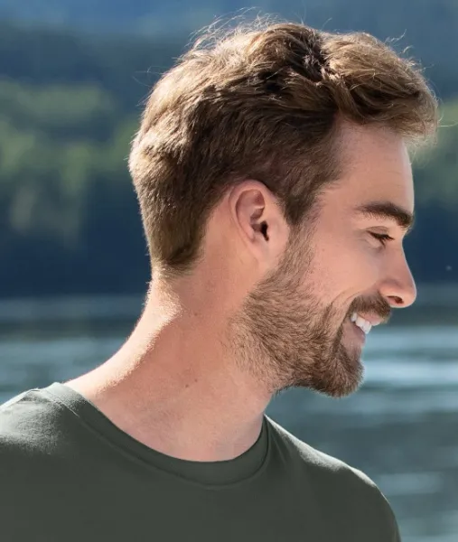 Pánske módne tričko - Klasický okrúhly výstrih