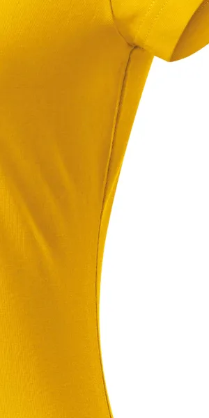 Dámske tričko s V-výstrihom zúžené - Strih s bočnými švami