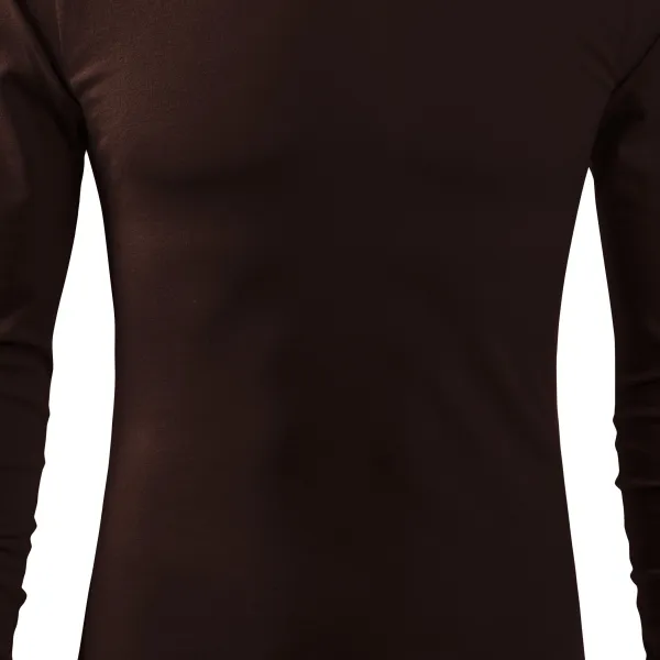 Pánske tričko s dlhým rukávom - Mierne priliehavý strih