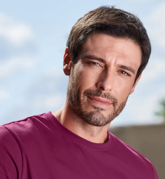 Pánske tričko jednoduché - Klasický okrúhly výstrih