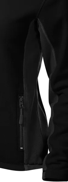 Dámska fleecová bunda kontrastná - Tmavé kontrastné detaily