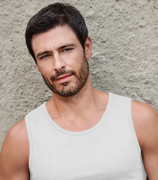 Pánske tielko - Klasický okrúhly výstrih