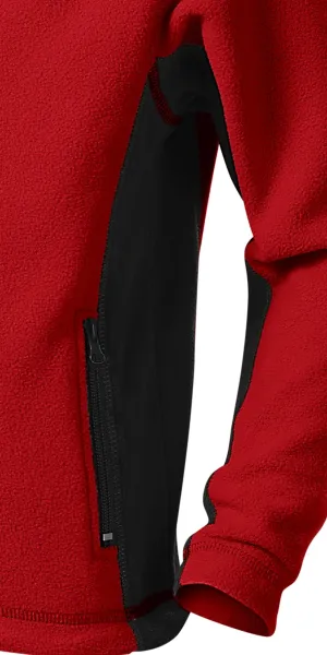 Detská fleecová bunda kontrastná - Tmavé kontrastné detaily