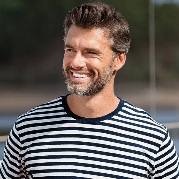 Tričko námornícke - Klasický okrúhly výstrih