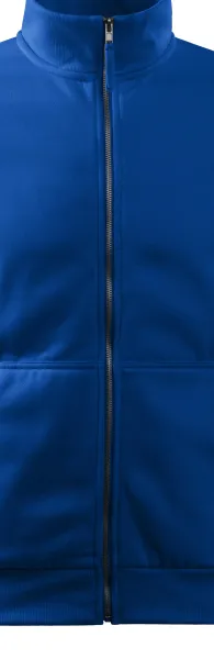 Pánska mikina jednoduchá bez kapucne - Kovový zips