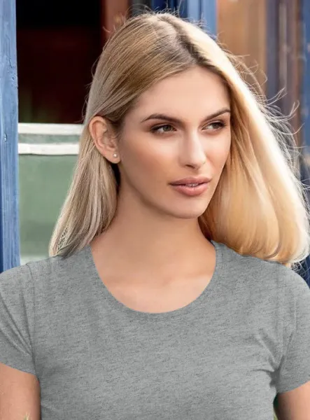 Dámske tričko s veľmi krátkym rukávom - Klasický okrúhly výstrih