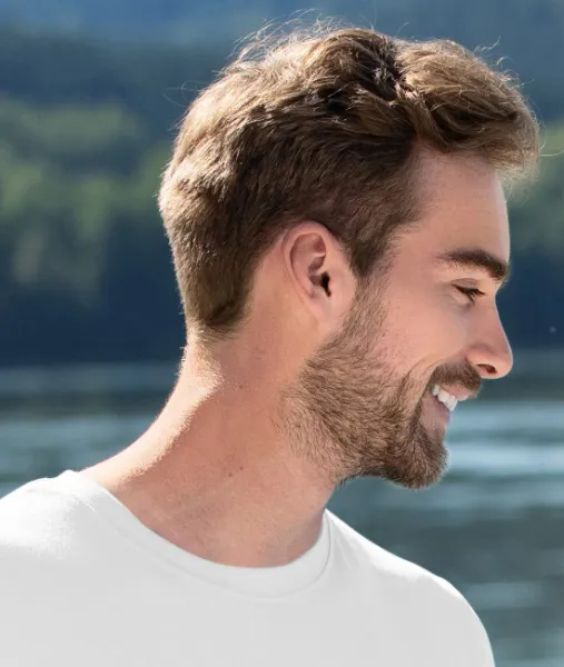 Pánske módne tričko - Klasický okrúhly výstrih