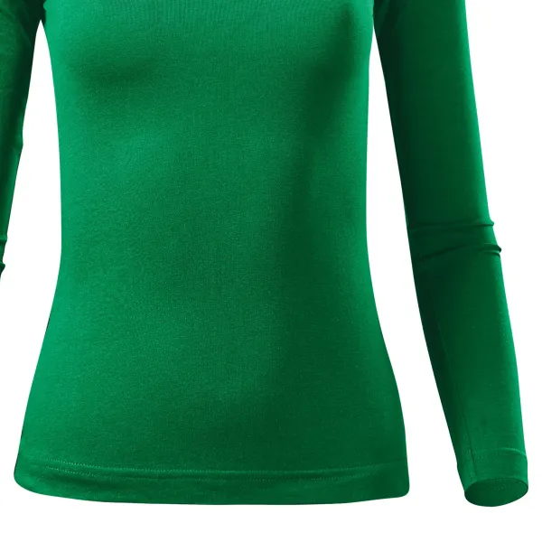 Dámske tričko s dlhými rukávmi - Mierne priliehavý strih