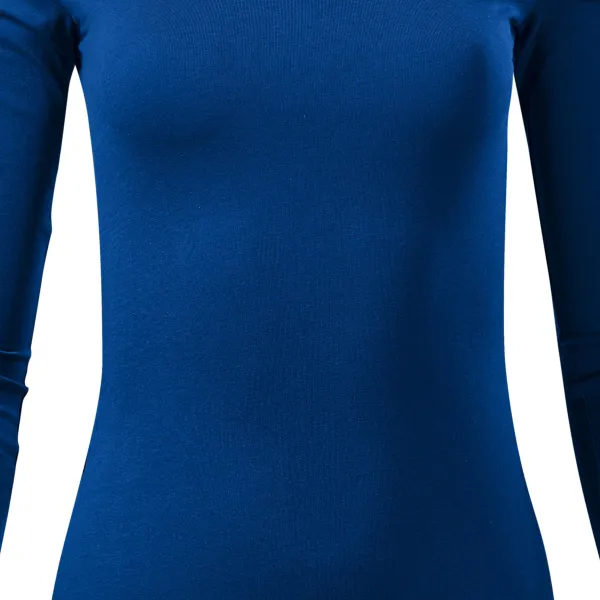 Dámske tričko s dlhými rukávmi - Mierne priliehavý strih