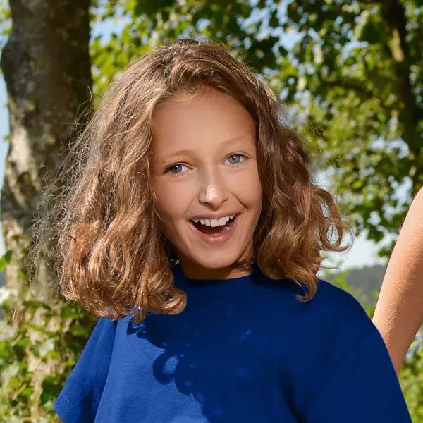 Detské tričko jednoduché - Klasický okrúhly výstrih