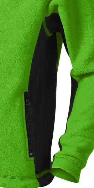 Detská fleecová bunda kontrastná - Tmavé kontrastné detaily