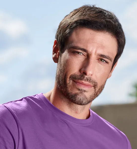 Pánske tričko jednoduché - Klasický okrúhly výstrih