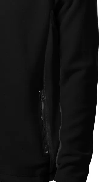 Pánska fleecová bunda kontrastná - Tmavé kontrastné detaily