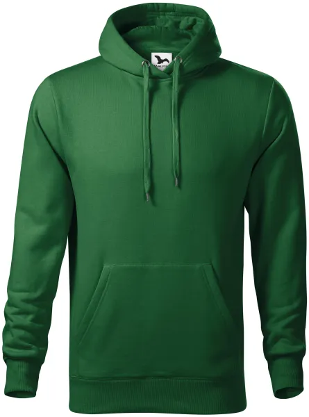 Pánska mikina bez zipsu s kapucňou - Voľný strih s bočnými švami