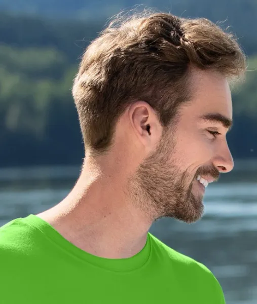 Pánske módne tričko - Klasický okrúhly výstrih