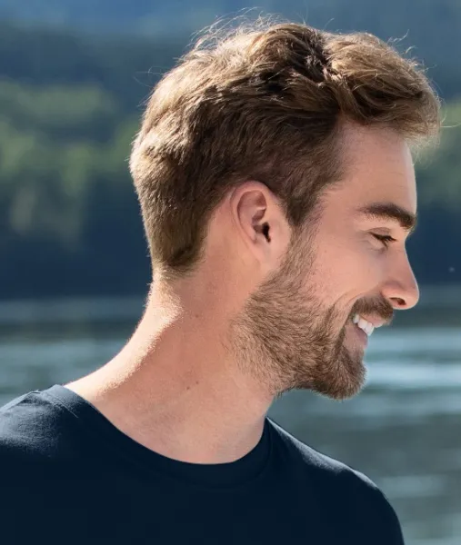 Pánske módne tričko - Klasický okrúhly výstrih