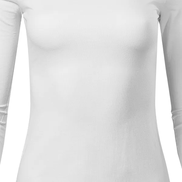 Dámske tričko s dlhými rukávmi - Mierne priliehavý strih