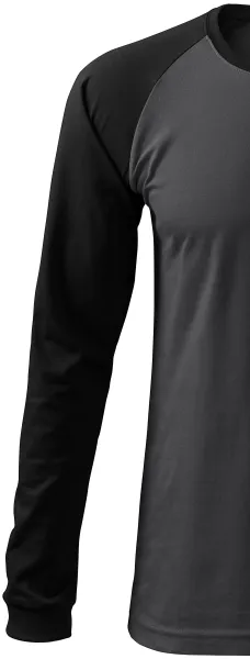 Pánske tričko s dlhým rukávom, kontrastné - Dlhé raglánové rukávy