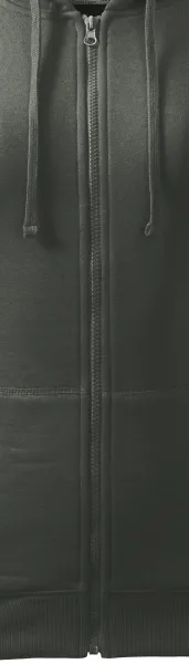 Dámska mikina s kapucňou - Zips vo farbe mikiny