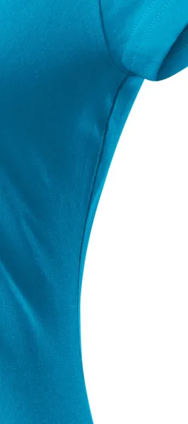 Dámske tričko zúžené s okrúhlym výstrihom - Strih s bočnými švami