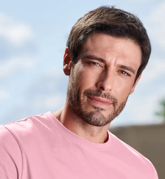 Pánske tričko jednoduché - Klasický okrúhly výstrih