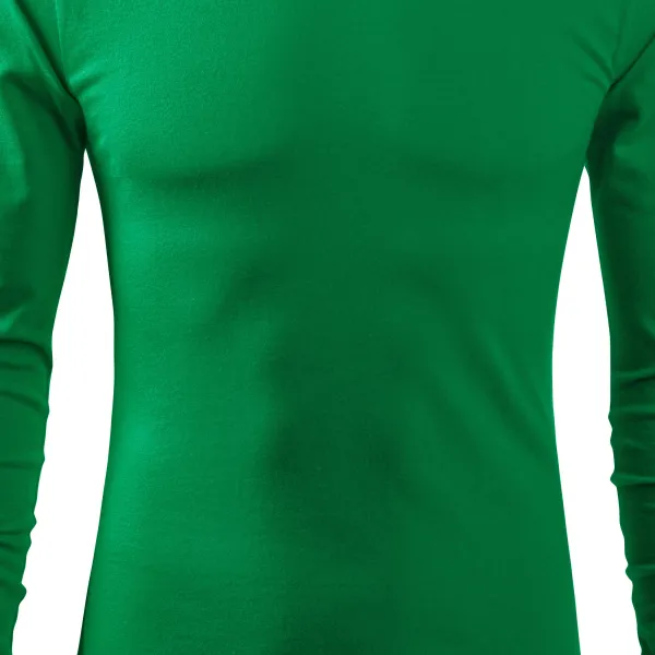 Pánske tričko s dlhým rukávom - Mierne priliehavý strih