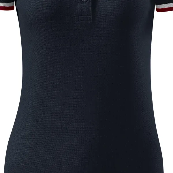 Dámska polokošeľa s golierom hore - Jemne zúžený strih