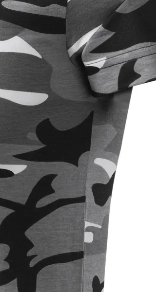 Tričko maskáčové - Strih s bočnými švami