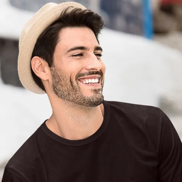 Pánske tričko s dlhým rukávom - Klasický okrúhly výstrih