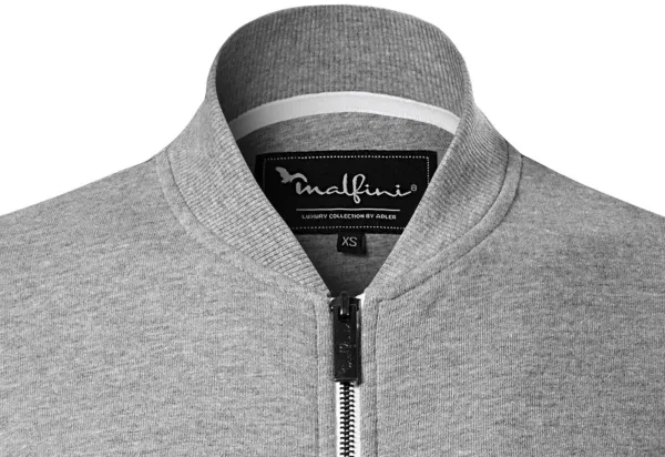 Dámska mikina so skrytými vreckami - Golier v štýle bomber