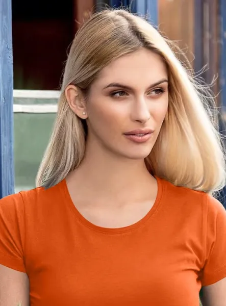 Dámske tričko s veľmi krátkym rukávom - Klasický okrúhly výstrih