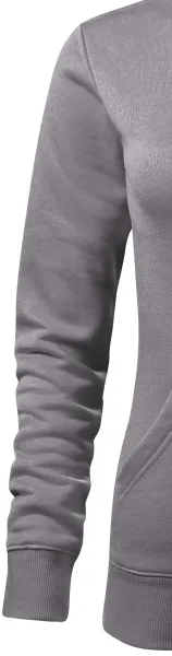 Dámska mikina bez zipsu s kapucňou - Klasické dlhé rukávy