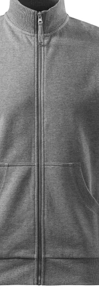 Pánska mikina jednoduchá bez kapucne - Kovový zips