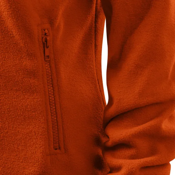 Dámska bunda fleecová - Praktické vrecká so zipsom