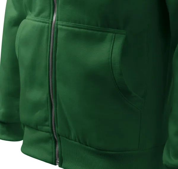 Pánska mikina jednoduchá bez kapucne - Vrecká v štýle klokanky