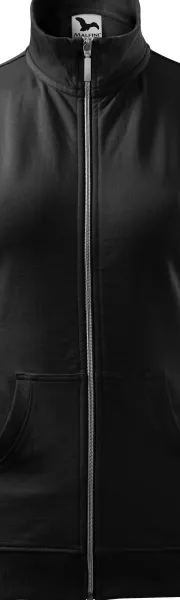 Dámska mikina bez kapucne - Kovový zips