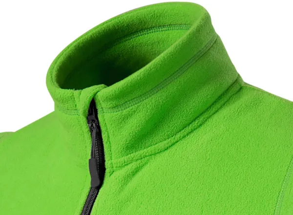 Fleecová vesta kontrastná - Zdvihnutý golier proti chladu na krku