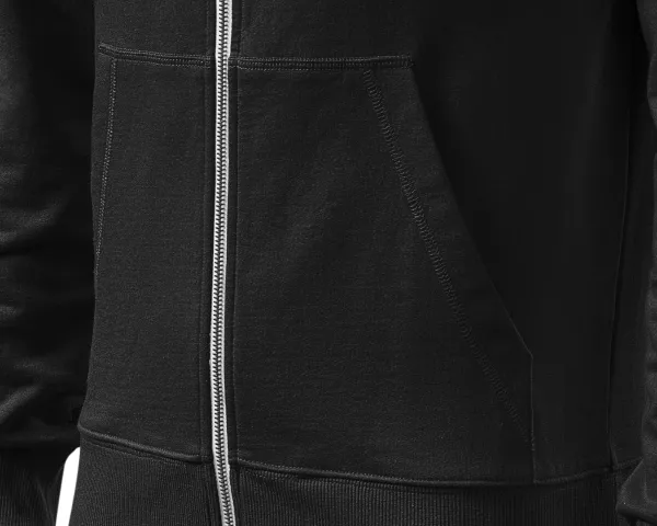 Pánska mikina kontrastná, s kapucňou - Vrecká v štýle klokanky