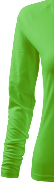 Dámske tričko zúžené, V-výstrih - Dlhé raglánové rukávy