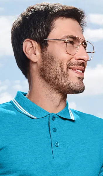 Pánska polokošeľa kontrastná - Zapínanie na 3 gombíky