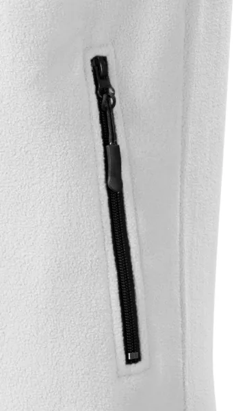 Fleecová vesta kontrastná - Praktické vrecká so zipsom