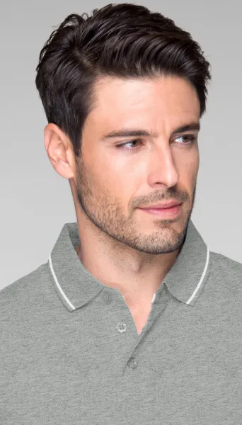 Pánska kontrastná polokošeľa - Zapínanie na 3 gombíky