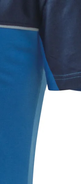 Tričko dvojfarebné - Strih s bočnými švami