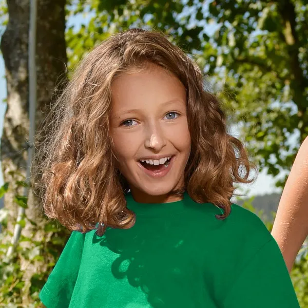 Detské tričko jednoduché - Klasický okrúhly výstrih