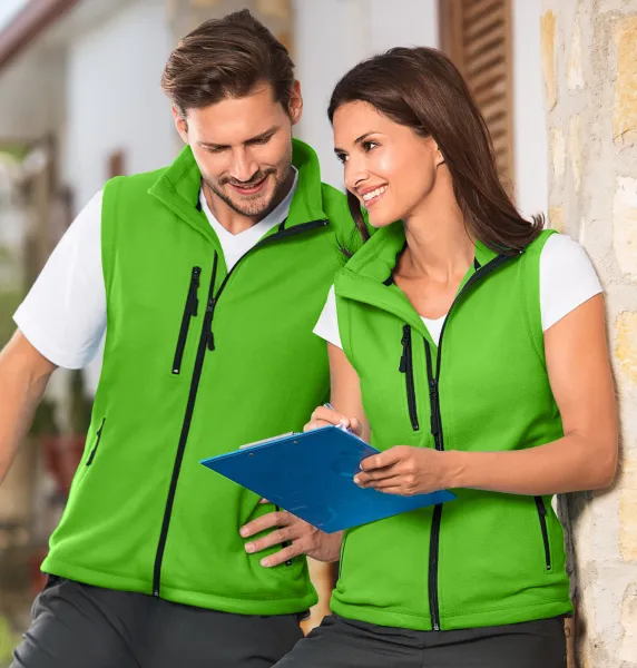 Fleecová vesta kontrastná - Unisex fleecová vesta - pre ženy aj pre mužov