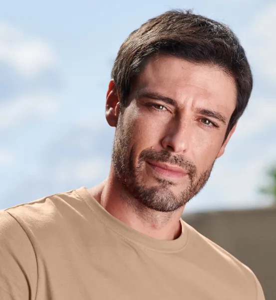 Pánske tričko jednoduché - Klasický okrúhly výstrih