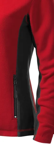 Dámska fleecová bunda kontrastná - Tmavé kontrastné detaily