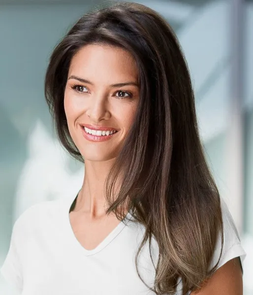 Dámske tričko zúžené, raglánový rukáv - Hlboký výstrih do V