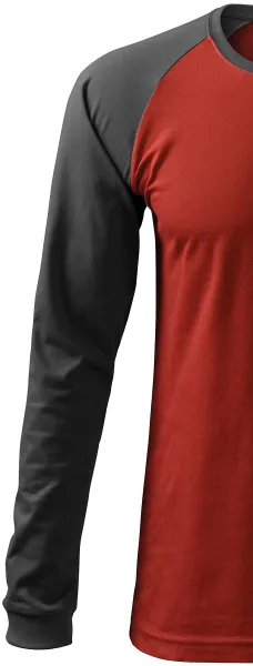 Pánske tričko s dlhým rukávom, kontrastné - Dlhé raglánové rukávy