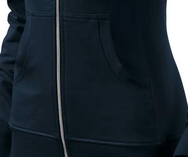 Dámska mikina bez kapucne - Vrecká v štýle klokanky